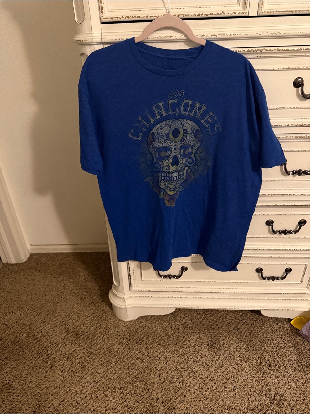 Los Chingones Blue Short Sleeve Graphic Tee